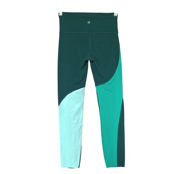 Athleta Elation Asym 7/8 Tight In Powervita Womens Size XS Green EUC - Picture 4 of 10